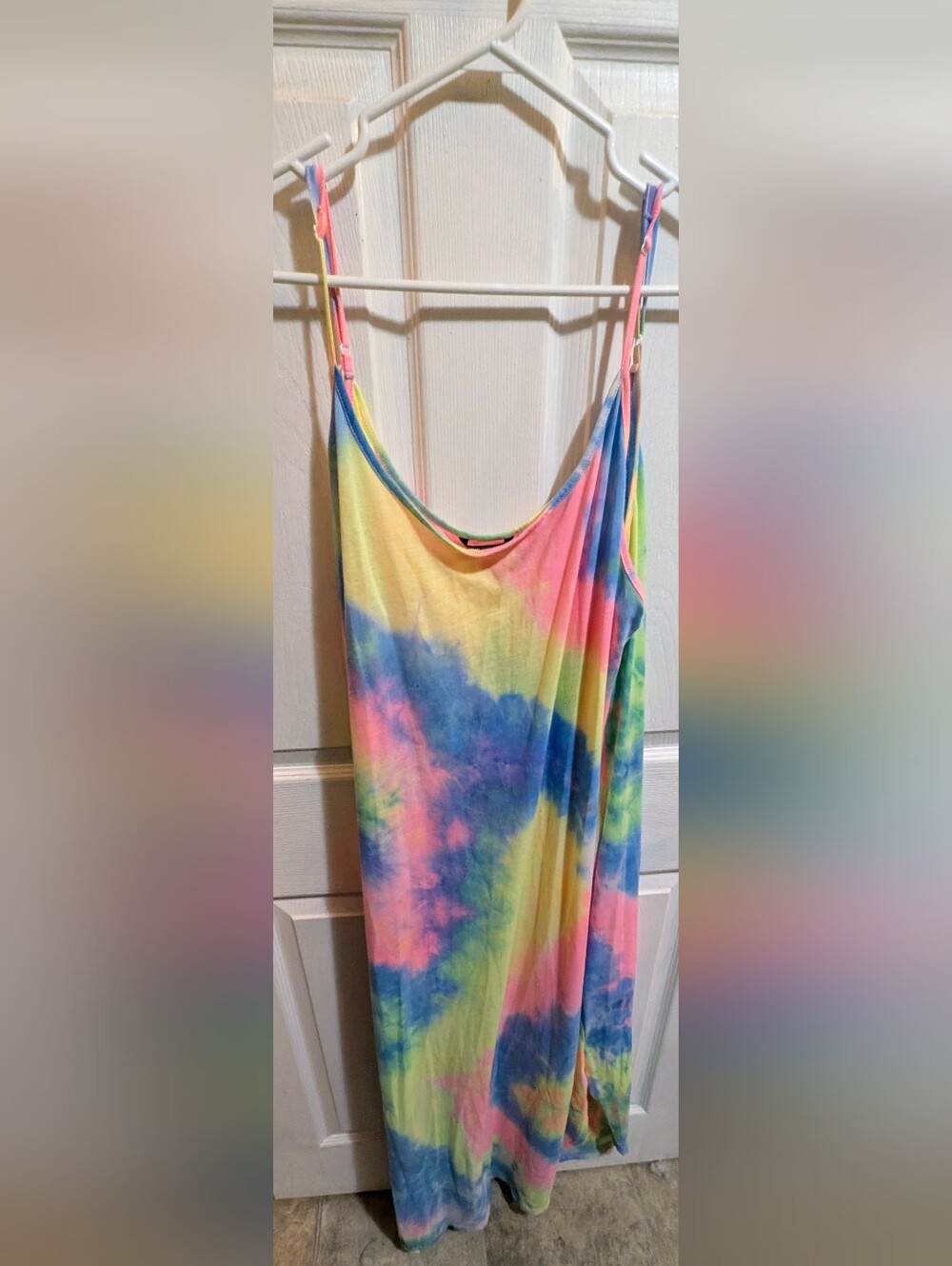 Tie-Dye Slip Maxi Dress